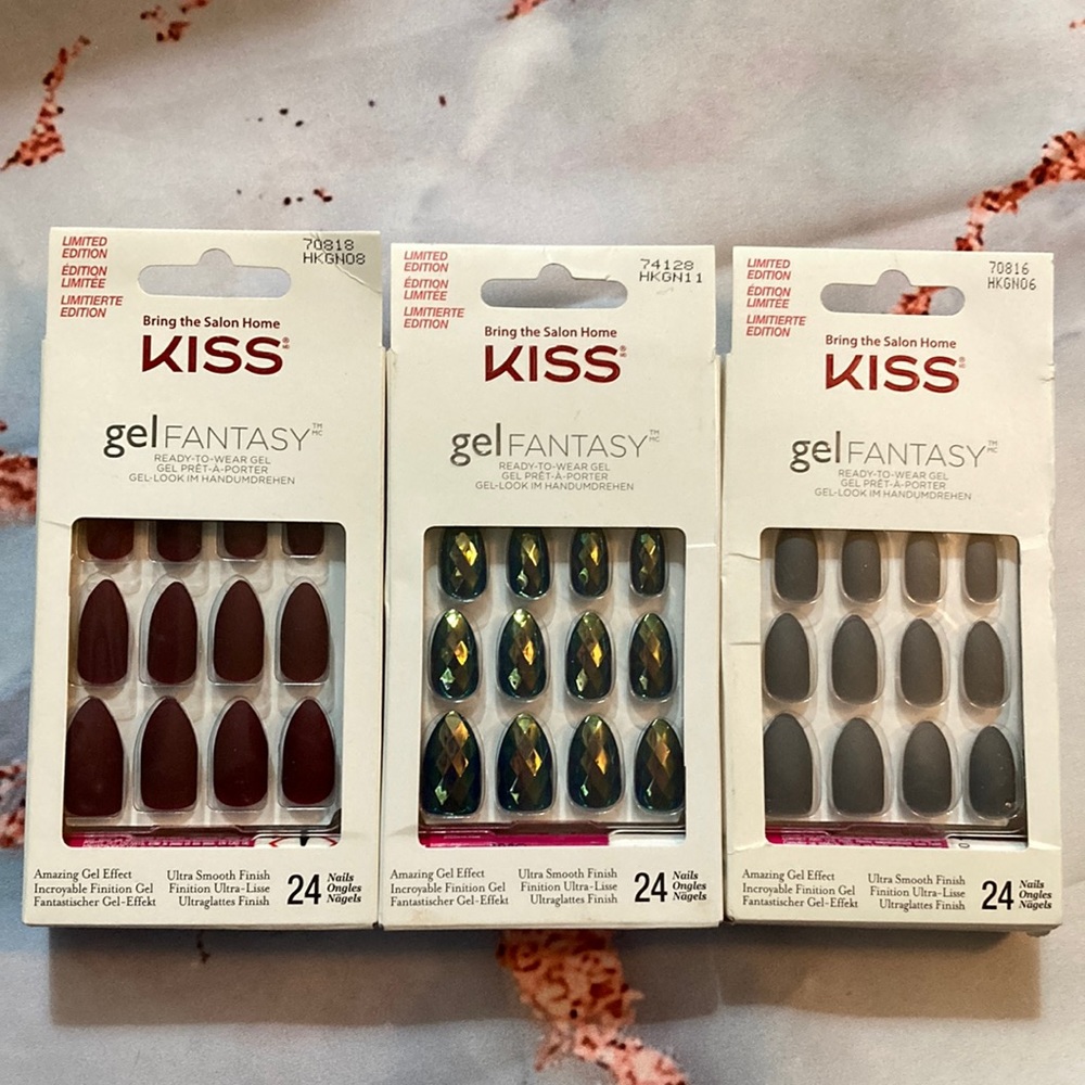 Kiss Gel Fantasy Limited Edition Fake Nails 3-Box Bundle